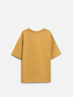 ACOOLA / Футболка детская для мальчиков Siple горчичный  фото 2
