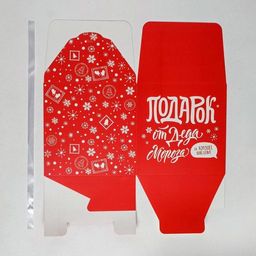 Цена за 2 шт. Коробка подарочная новогодняя складная «С Новым годом», 18 х 18 х 18 см