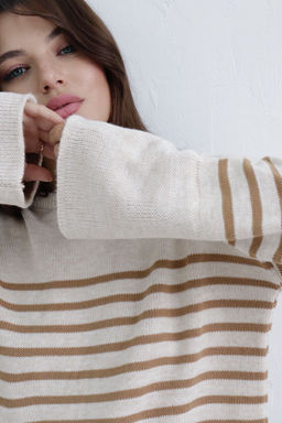 10407 Джемпер удлинённый в полоску - Martichelli фото 6