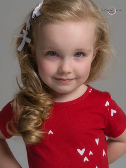 Платье Лето беленькие сердечки