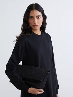 Bisiklet Yaka Sweat Elbise