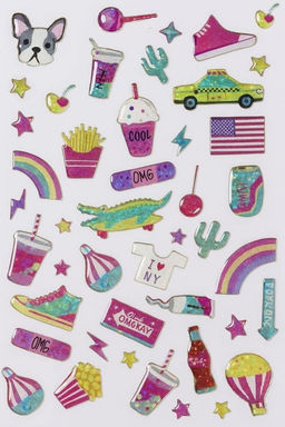 Наклейки объемные "Shiny dog" (20,5*9 см)