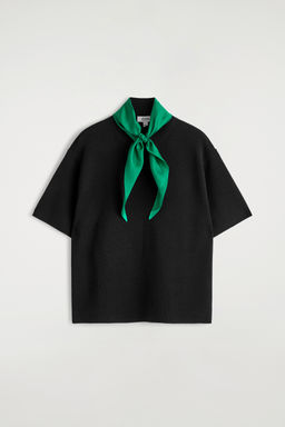 CAMISETA DE LANA MERINO CON PA?UELO DE SEDA - H&m фото 2