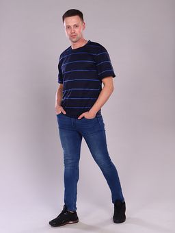 РАСПРОДАЖА Футболка муж. О-образный вырез М2/полоса - Ihomelux фото 3