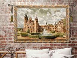 Сказочный замок с фонтаном-гобеленовое панно - Гобеленглавснаб фото 2