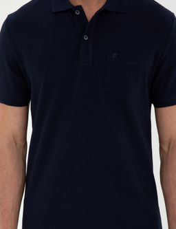 Lacivert Regular Fit Basic Ti__rt - Pierre cardin фото 13