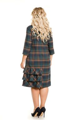 Платье 1039 синяя клетка - Novita фото 12