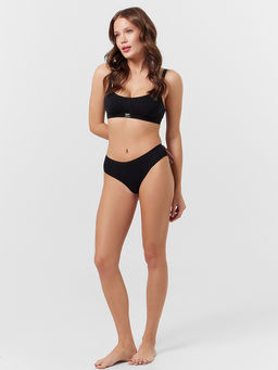 Трусы женские слипы мультипак (5 шт.) в черном цвете