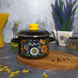 Кастрюля 2,0л цил. черн. Pasta 1RD161M - Стальэмаль фото 7