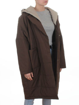8030 BROWN Куртка демисезонная женская (100 гр. холлофайбер)