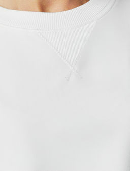 VILATTE / Футболка из футера двухнитки с эластаном  фото 3