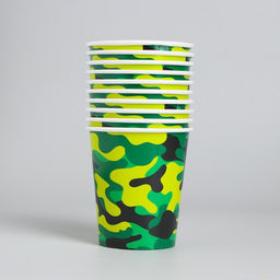 Цена за 10 шт. Стакан бумажный Военная, 250 мл - Страна карнавалия фото 3
