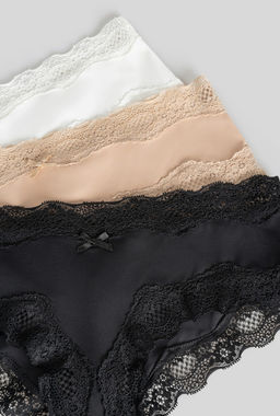 Infinity / Трусы боксер жен.в наборе из 3 шт Verne черный с бежевым - Infinity Lingerie фото 8