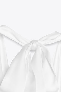 SATIN HALTER TOP - Zara фото 19