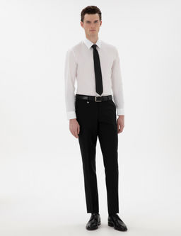 Beyaz Slim Fit Uzun Kollu Basic G_mlek