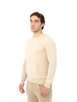 Джемпер из кашемира мужской KM040800-E бежевый