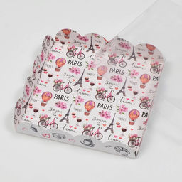 Цена за 5 шт. Коробка для печенья, «Париж», 15×15×3 см