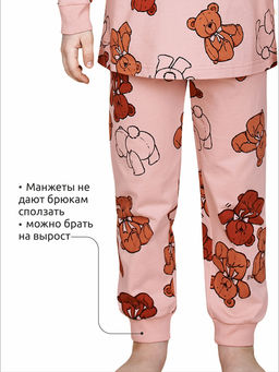 PELICAN, пижама для девочек, Пудра  фото 5