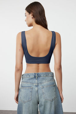 TRENDYOLMILLA Siyah Seamless/Dikissiz Balensiz Kaps?z Bralette Orme Sutyen THMAW22SU0025  фото 4