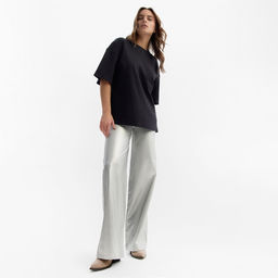 Футболка женская MIST Basic, чёрная, размер S-M