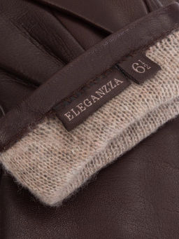 Перчатки женские ш+каш. F-IS5500 d.brown - Eleganzza фото 11