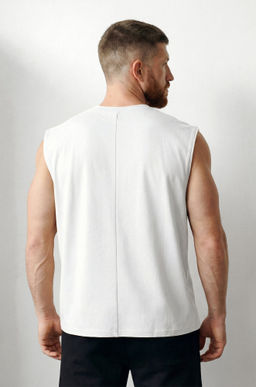 Мужская футболка оверсайз без рукавов Happyfox - Happy fox фото 6