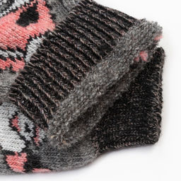 Носки новогодние мужские шерстяные «Дед мороз», цвет серый, размер 27