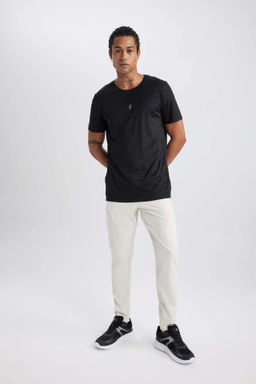DeFactoFit Jogger Esofman Alt? Slim Fit Dar Kesim Dokuma Uc Cepli Fermuarl? Paca  фото 2