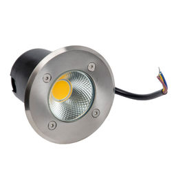 ULU-B14A-6W/2700K IP67 GREY Светильник светодиодный тротуарный. Архитектурный встраиваемый. Теплый белый свет (2700К). Корпус серый. TM Uniel
