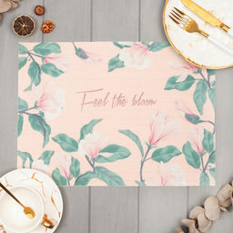 Салфетка на стол «Доляна» Feel the bloom, ПВХ, 40×29 см