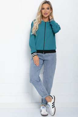 Бомбер Игра со стилем (бирюзовый) Б11632 - Lt collection фото 4