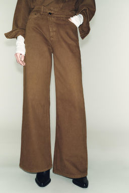 Z1975 HIGH-WAIST WIDE-LEG CROSSED JEANS