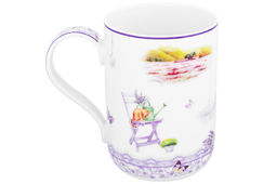 Кружка 400 мл 11,5*7,5*10,5 cм "Лаванда" NEW BONE CHINA