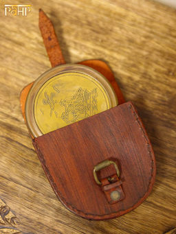 Компас 3 в кожаном футляре № Мтк171/3/2 - Ганг фото 2