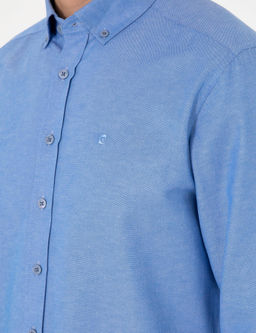 Mavi Oxford Slim Fit Kolay _t_lenebilir G_mlek - Pierre cardin фото 7