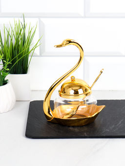 Сахарница Лебедь с ложкой / SWG-991 /уп 60/ - Галеонтрейд фото 2