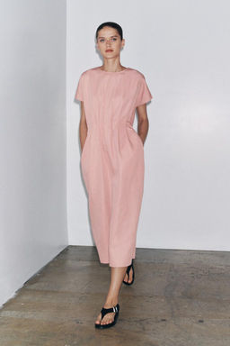 ZW COLLECTION PLEATED MIDI DRESS - Zara фото 10