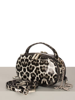 LACCOMA сумка НИM368-леопард белый натуральная кожа хлопок  фото 4