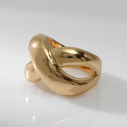Кольцо металл Тренд бесконечность, объём, цвет золото, размер 18