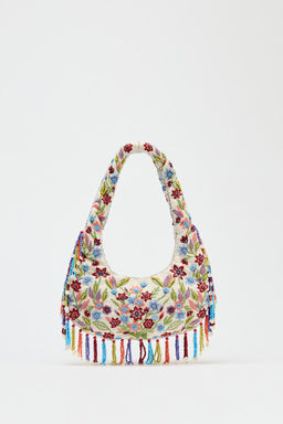 OVAL BAG WITH FLORAL EMBROIDERY - Zara фото 2