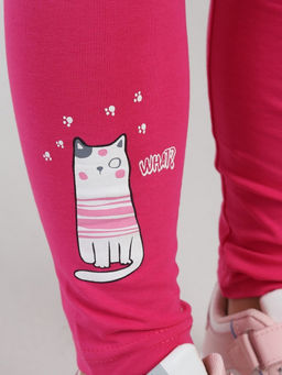 CRB wear / CWKG 90271-41 Комплект для девочки (футболка, брюки модель легинсы),темно-синий  фото 4