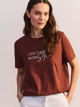 базовая футболка с принтом ZR2606013408-21 / Zarina  фото 7