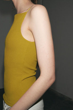 RIB TOP WITH POLYAMIDE STRAPS - Zara фото 11