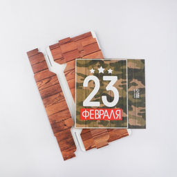 Цена за 5 шт. Коробка кондитерская, упаковка, «23 февраля», 20 х 15 х 5 см