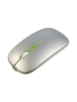 Мышь MB-2.4 беспроводная, оптическая, подсветка, 800-1600 dpi, USB, Bluetooth, серебристая