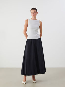 Beli Lastikli Poplin Balon Etek