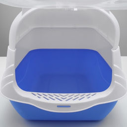 Туалет-домик, 35×50×35 см, пластик, голубой