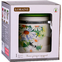 30756 Банка для сыпучих 500мл Ромашки дол/металл LR (х24) - Mayer&boch фото 3