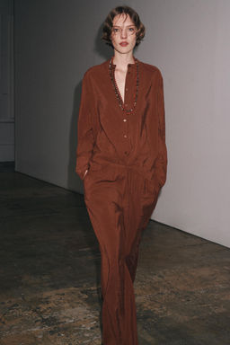 ZW COLLECTION FLOWING SHIRT - Zara фото 7