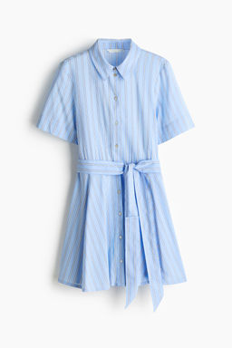 Vestido camisero con cintur?n de anudar
